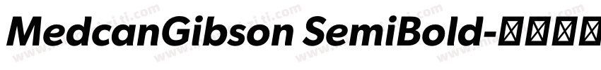 MedcanGibson SemiBold字体转换